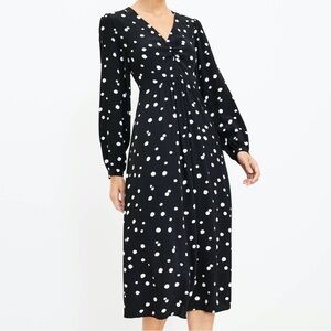 NWT LOFT Polka Dot Dress 
Size 10